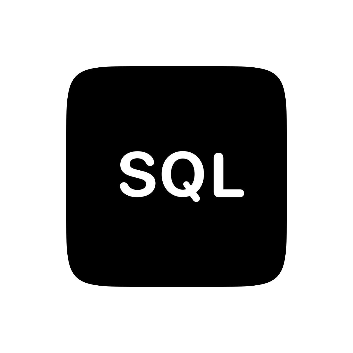 apple sf regular filled style sql icon