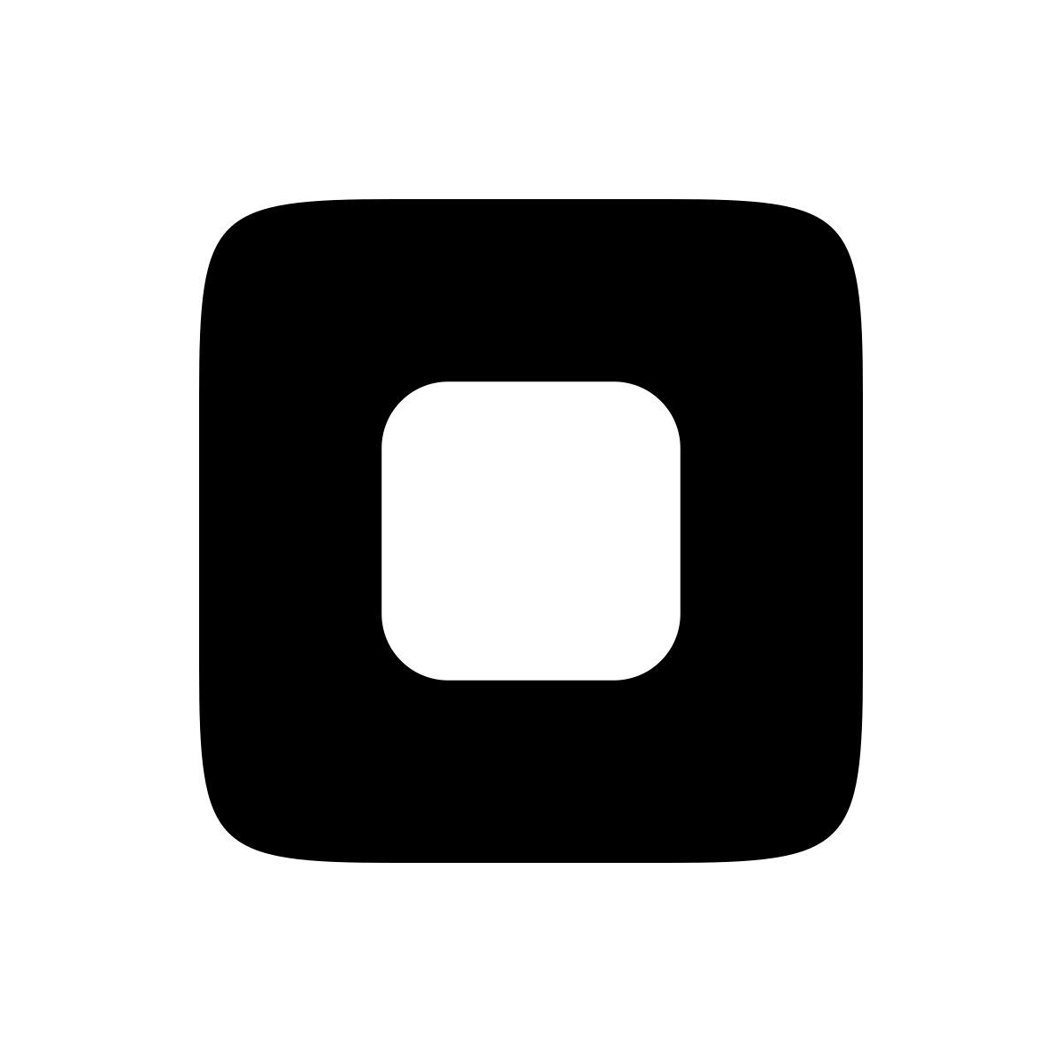 apple sf regular filled style detener al cuadrado icon