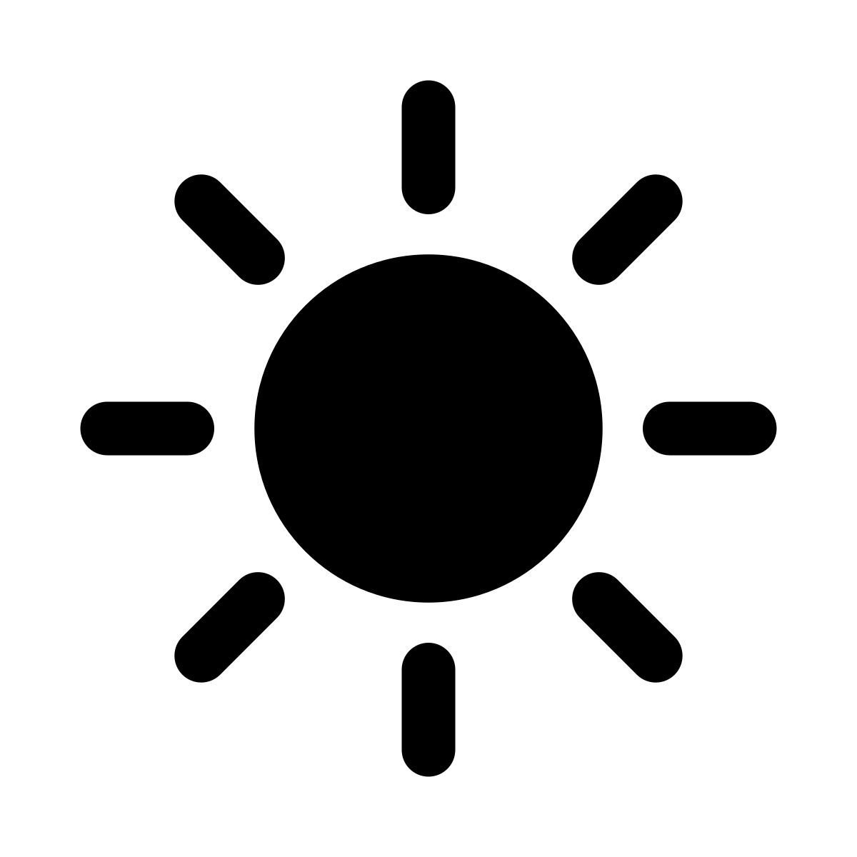 apple sf regular filled style 太阳 icon