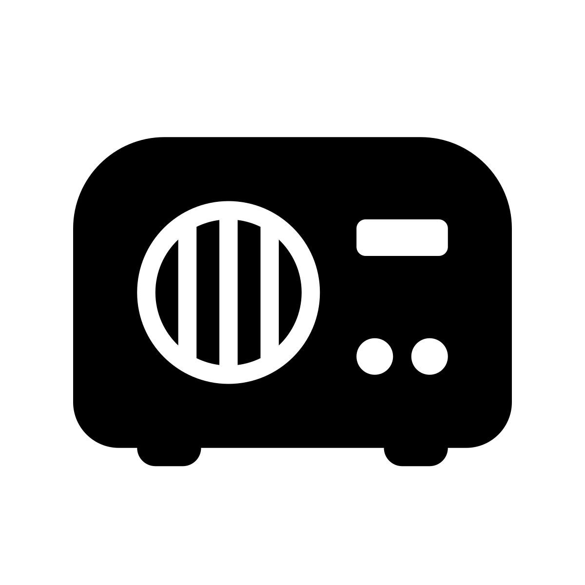 apple sf regular filled style radio de mesa icon