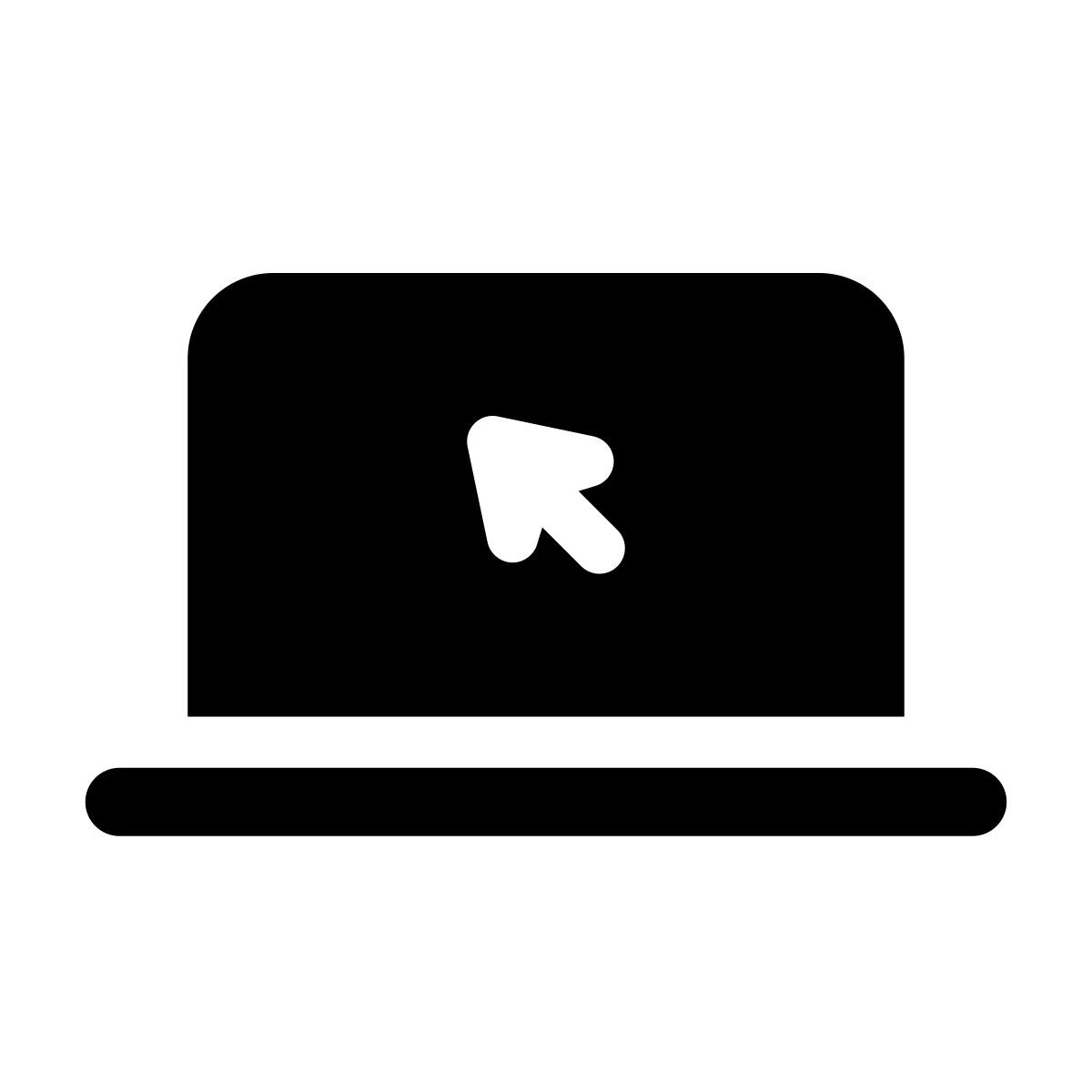 apple sf regular filled style 휴대용 퍼스널 컴퓨터 icon