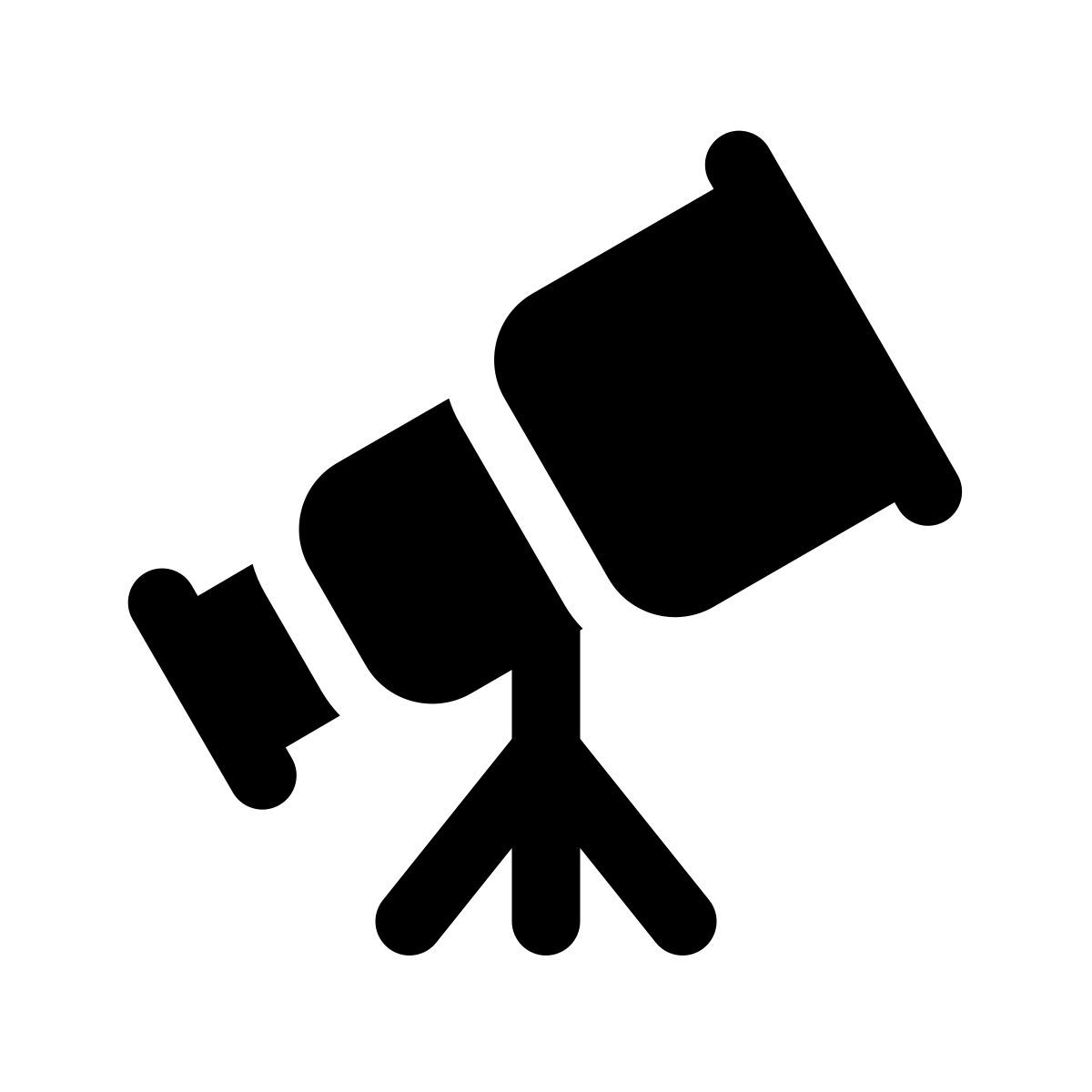 apple sf regular filled style telescope icon