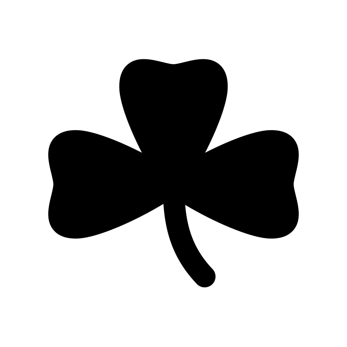 apple sf regular filled style 세 잎 클로버 icon