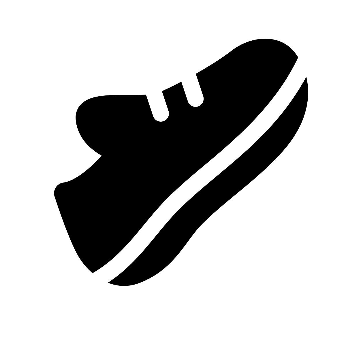 apple sf regular filled style trainers icon