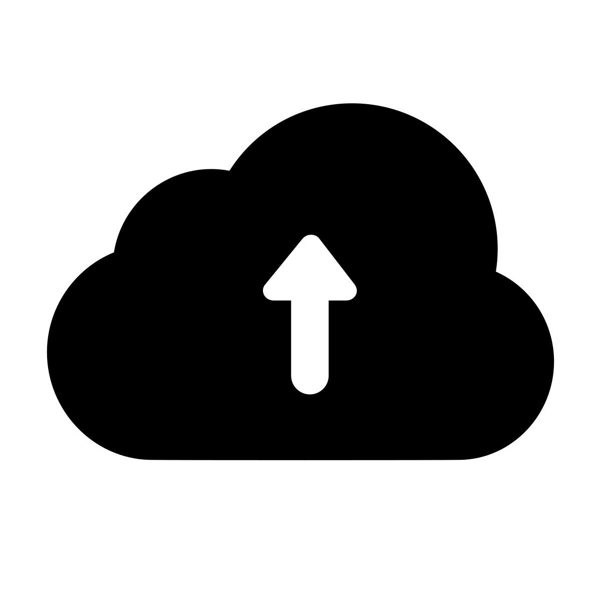 apple sf regular filled style upload to cloud icon