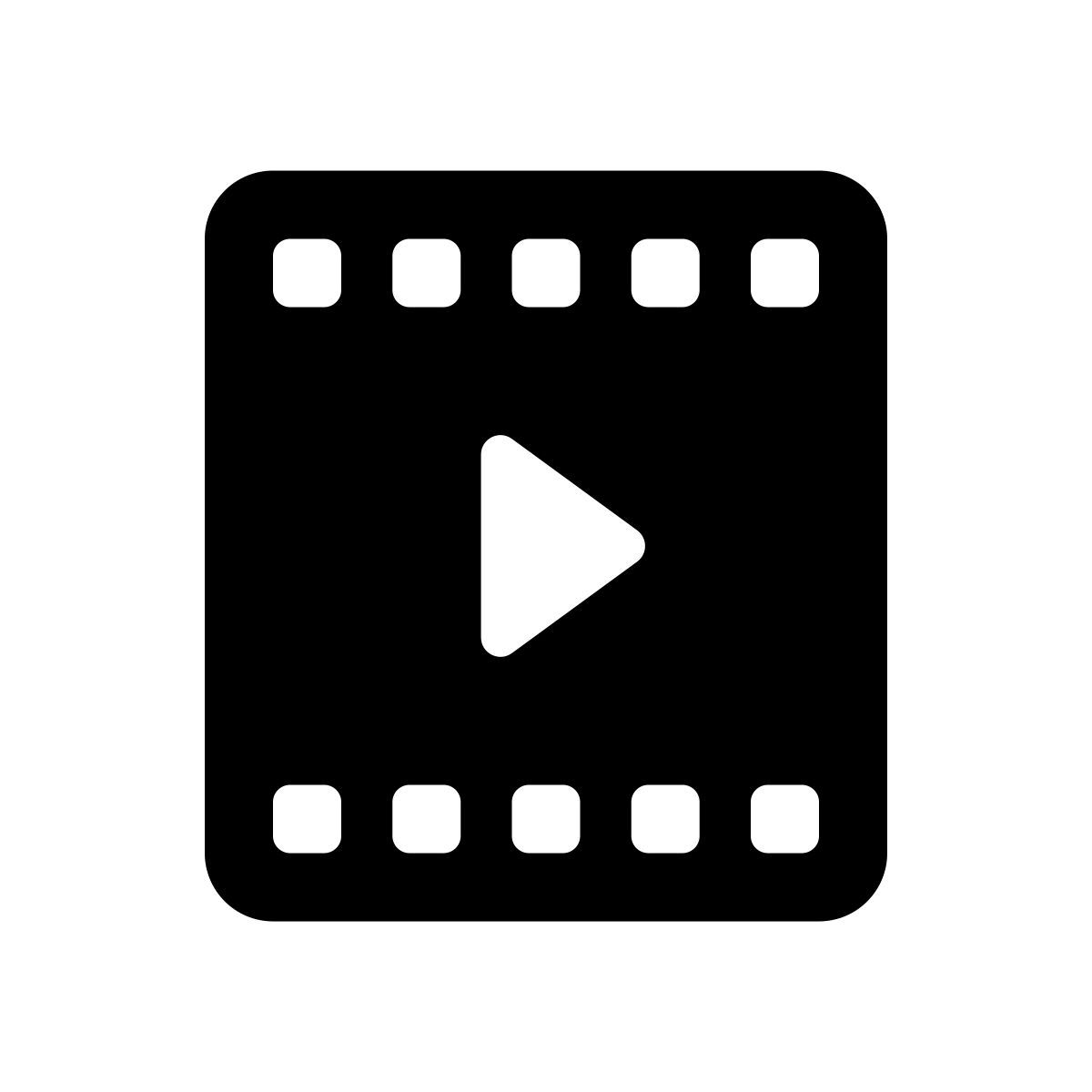 apple sf regular filled style 비디오 icon