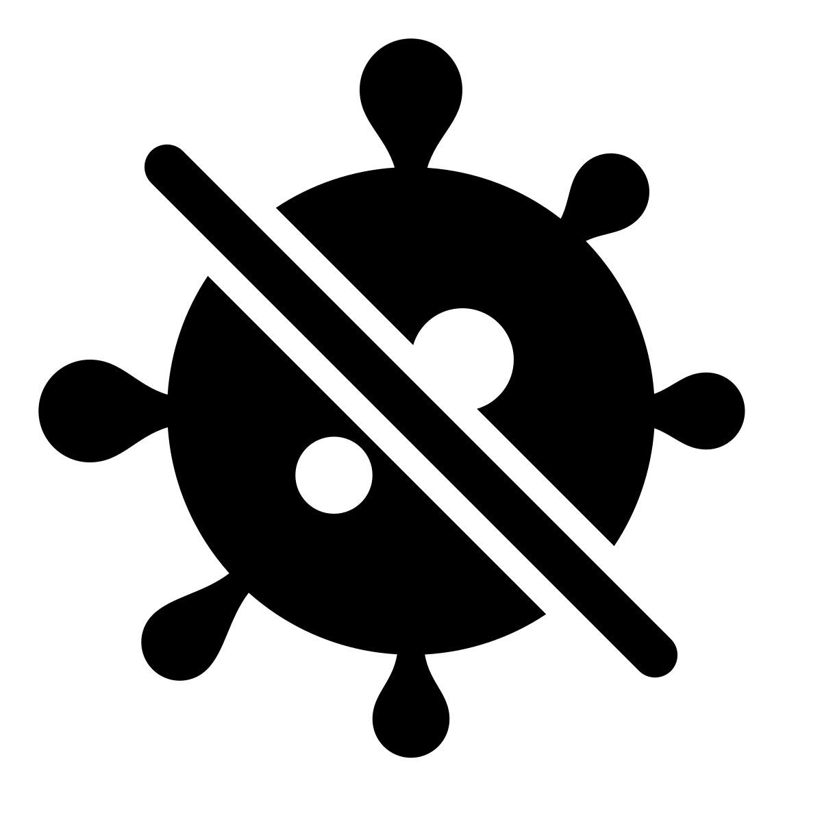 apple sf regular filled style anti virus icon