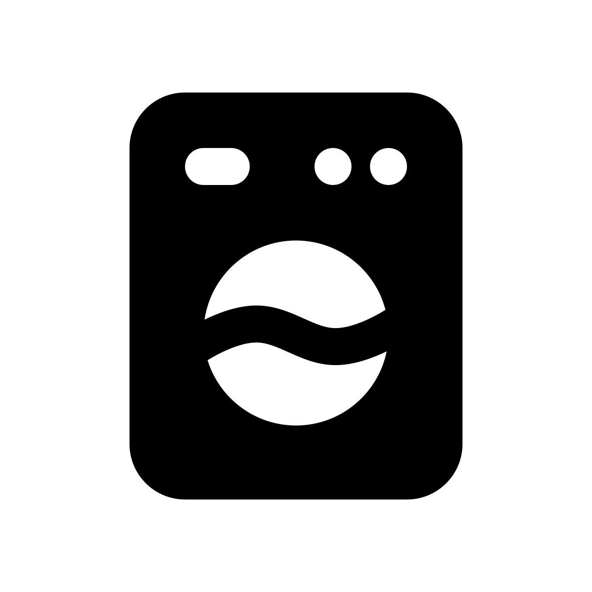 apple sf regular filled style 洗衣机 icon