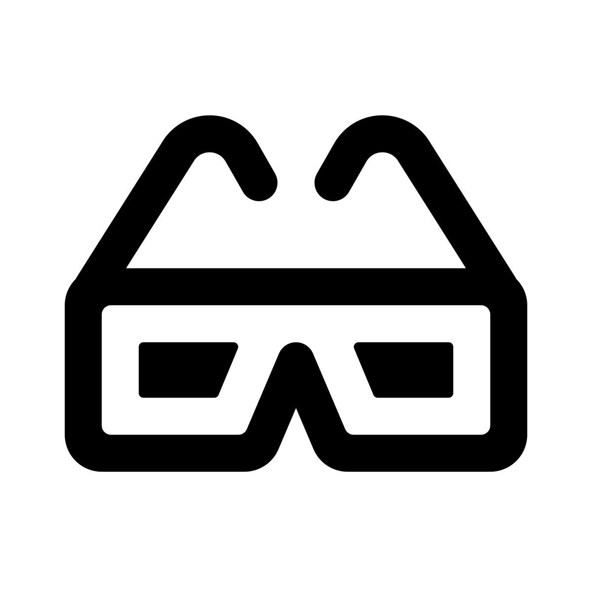 apple sf regular style gafas 3d icon