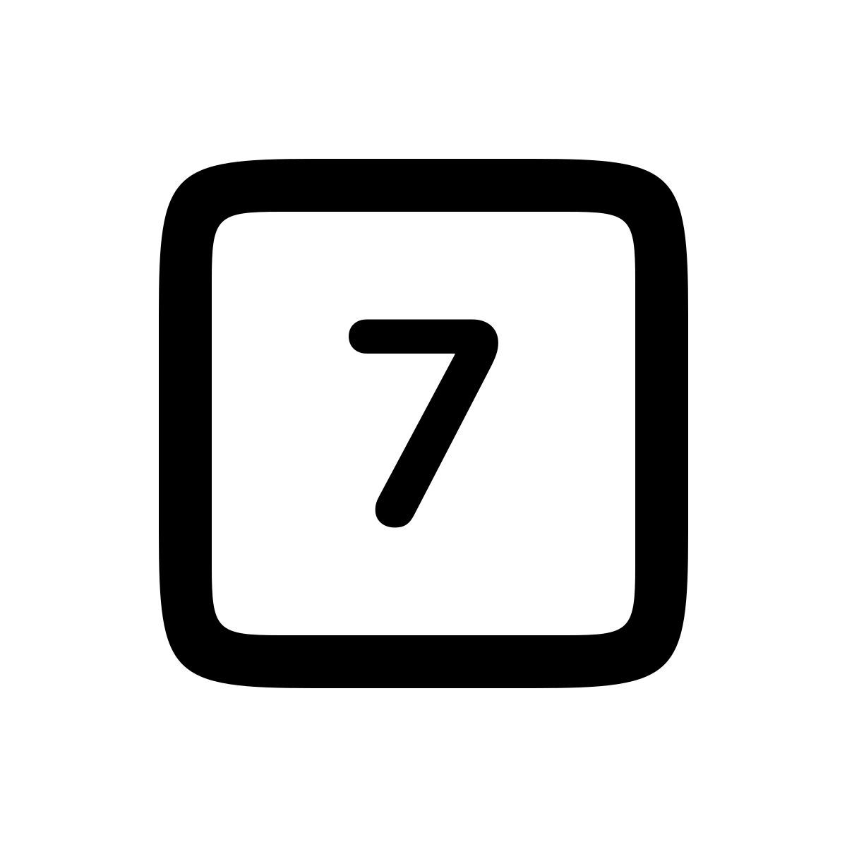 apple sf regular style 7 icon