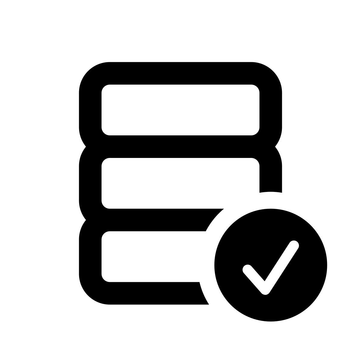 apple sf regular style 데이터베이스를 수락 icon