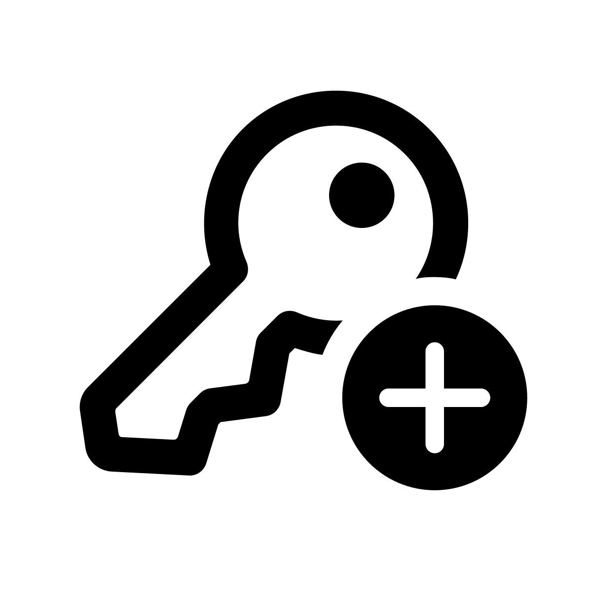 apple sf regular style aggiungi chiave icon