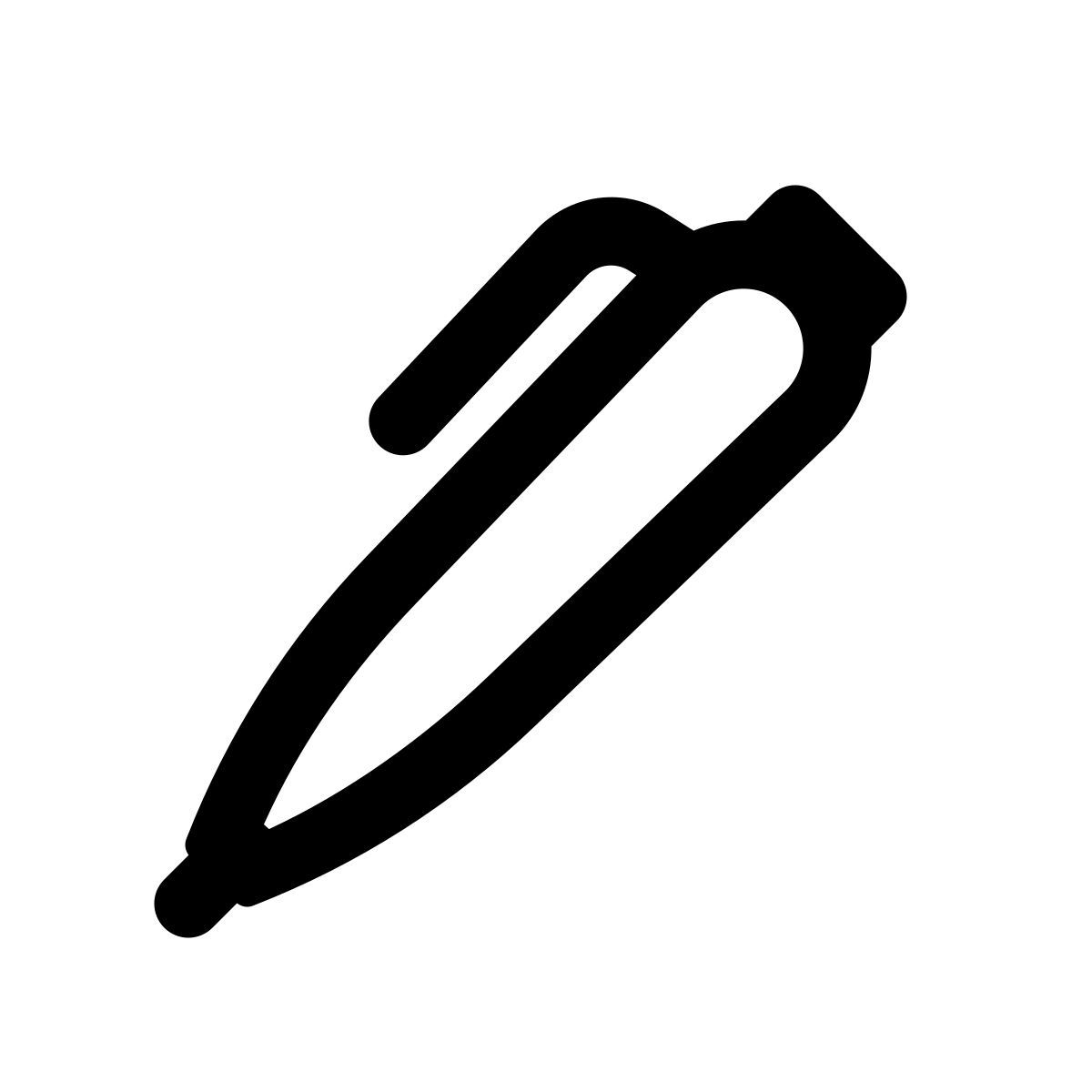 apple sf regular style 볼 포인트 펜 icon