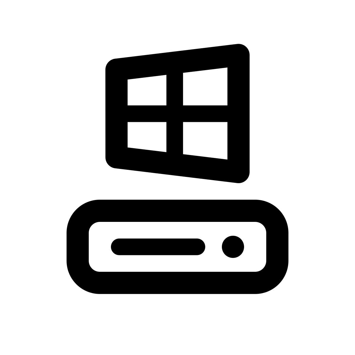 apple sf regular style c drive icon