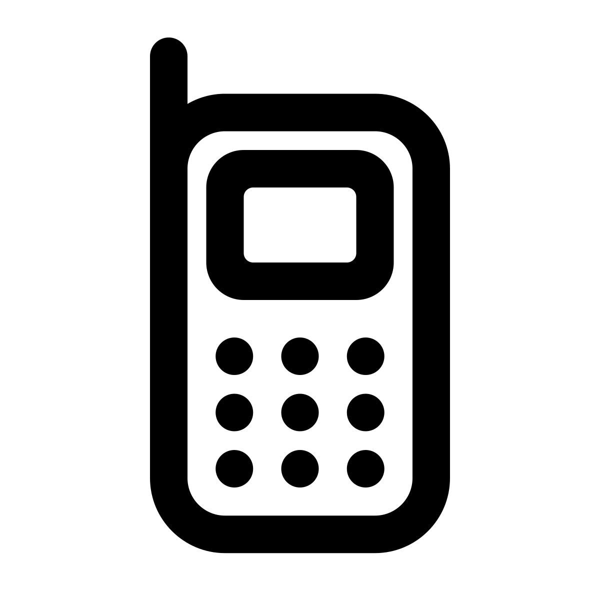 apple sf regular style téléphone portable icon