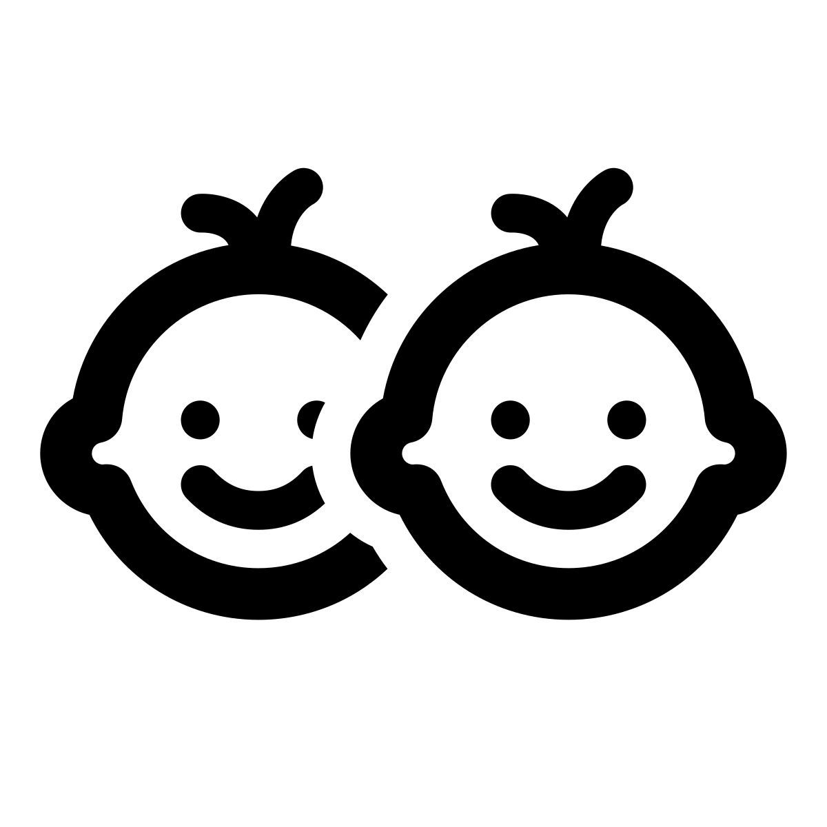 apple sf regular style 아이들의 얼굴 icon