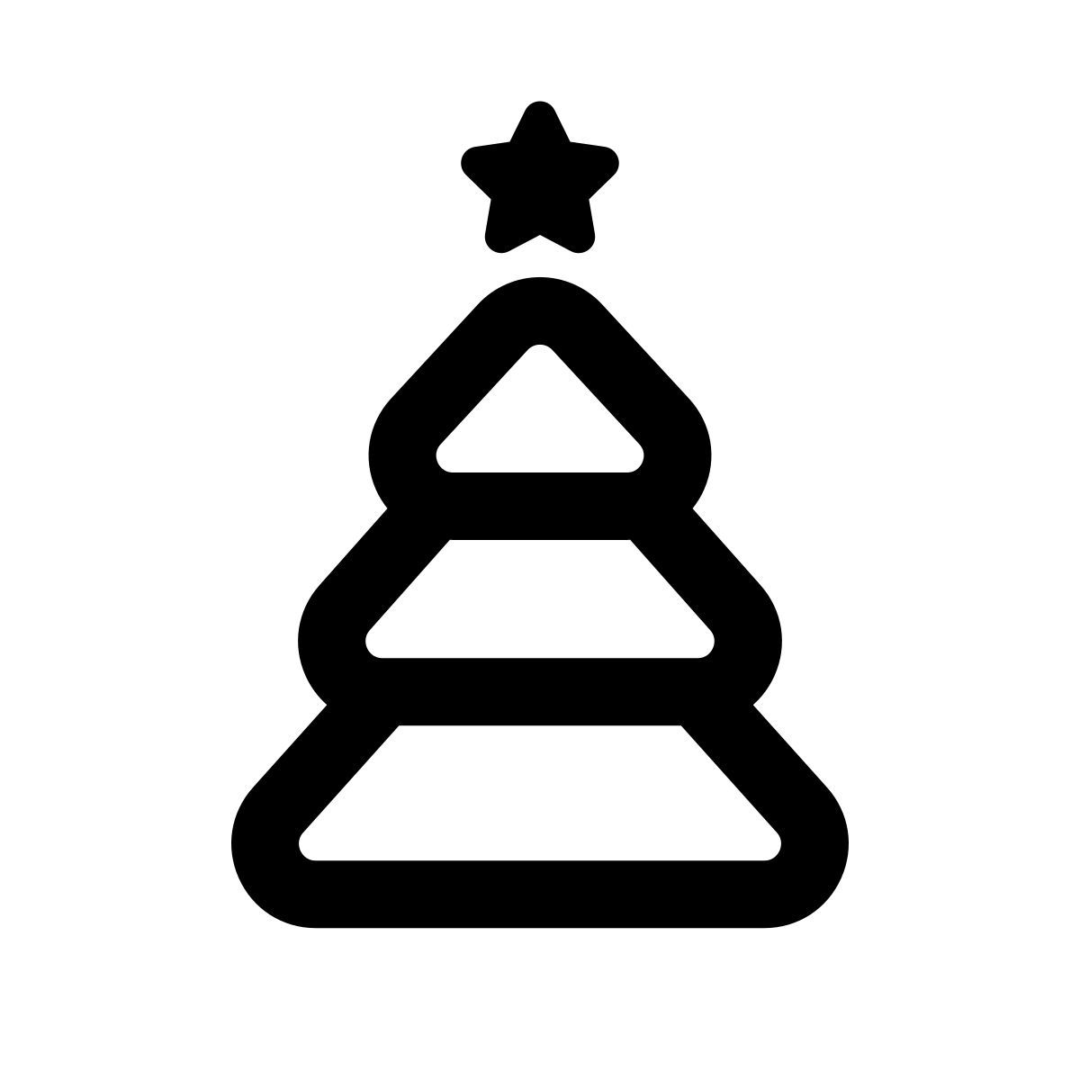 apple sf regular style christmas tree icon