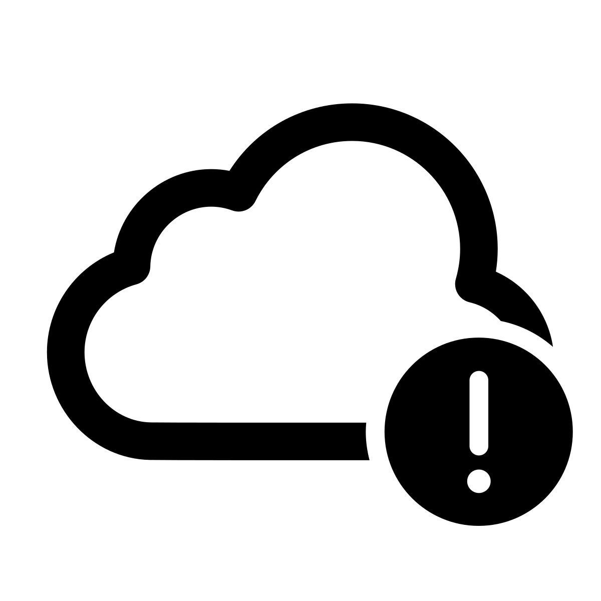 apple sf regular style alerta de la nube icon