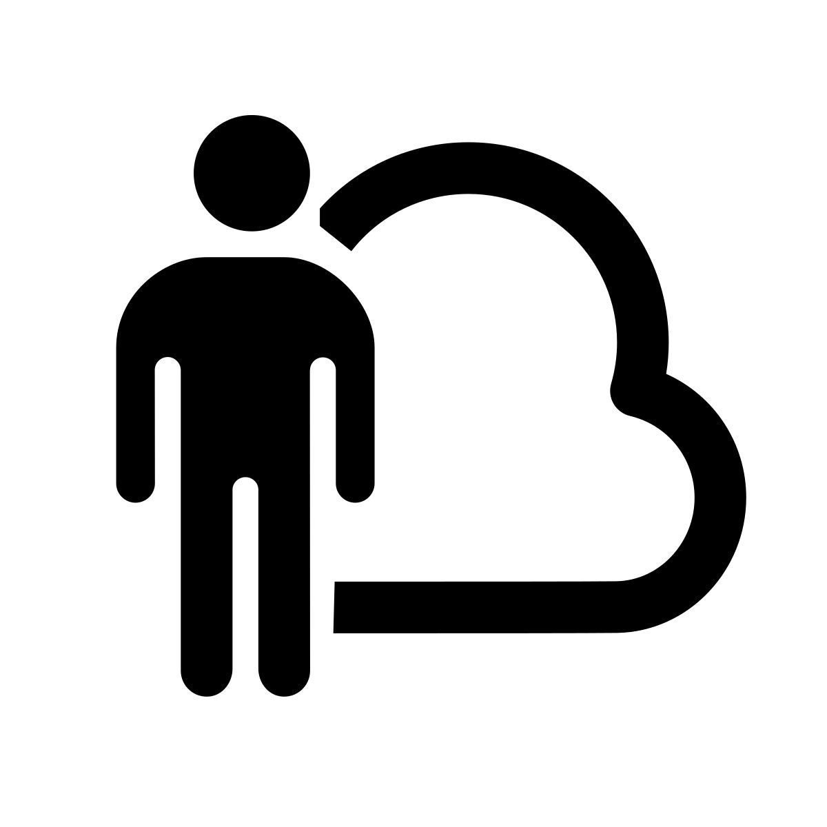 apple sf regular style облачный бизнес icon