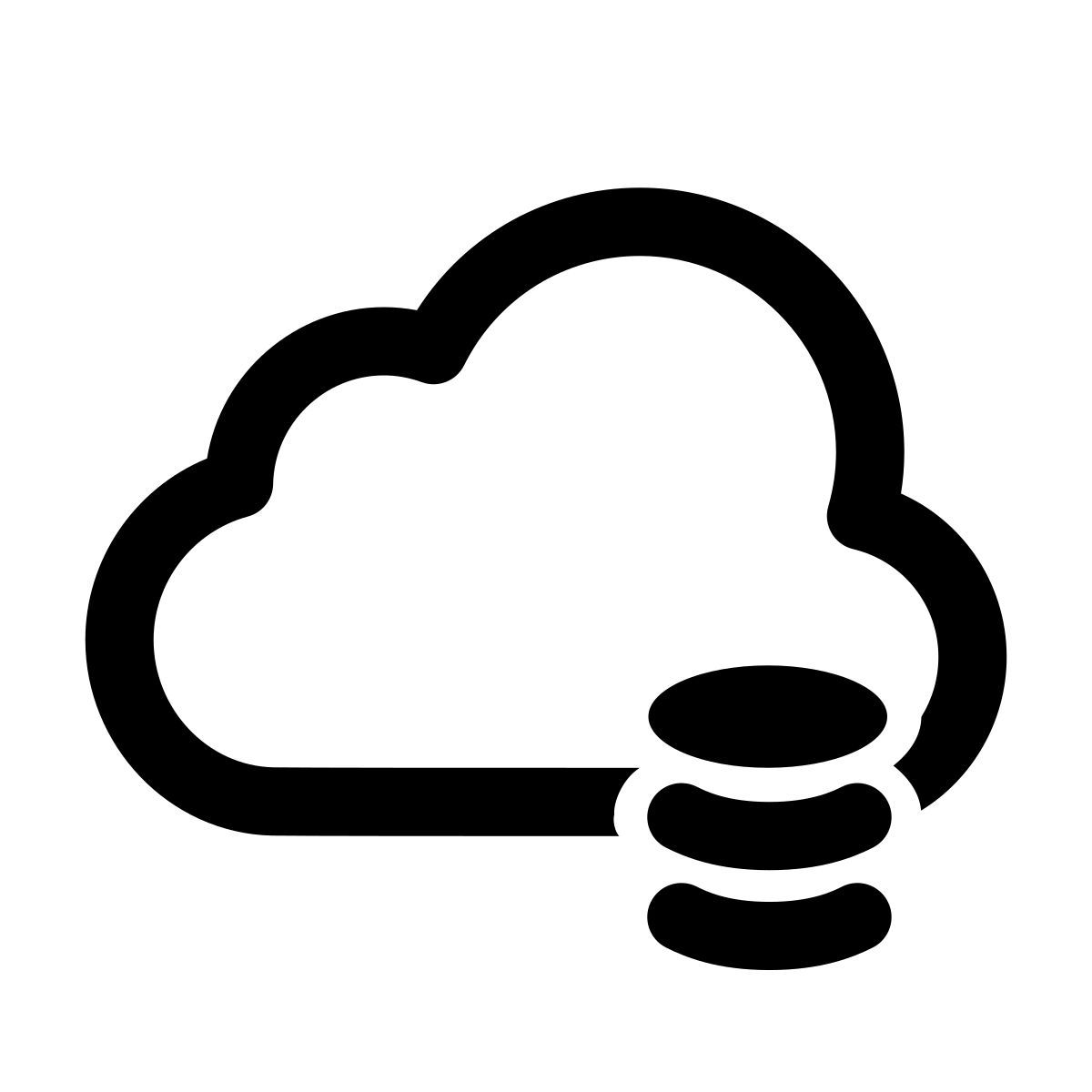 apple sf regular style 云数据库 icon