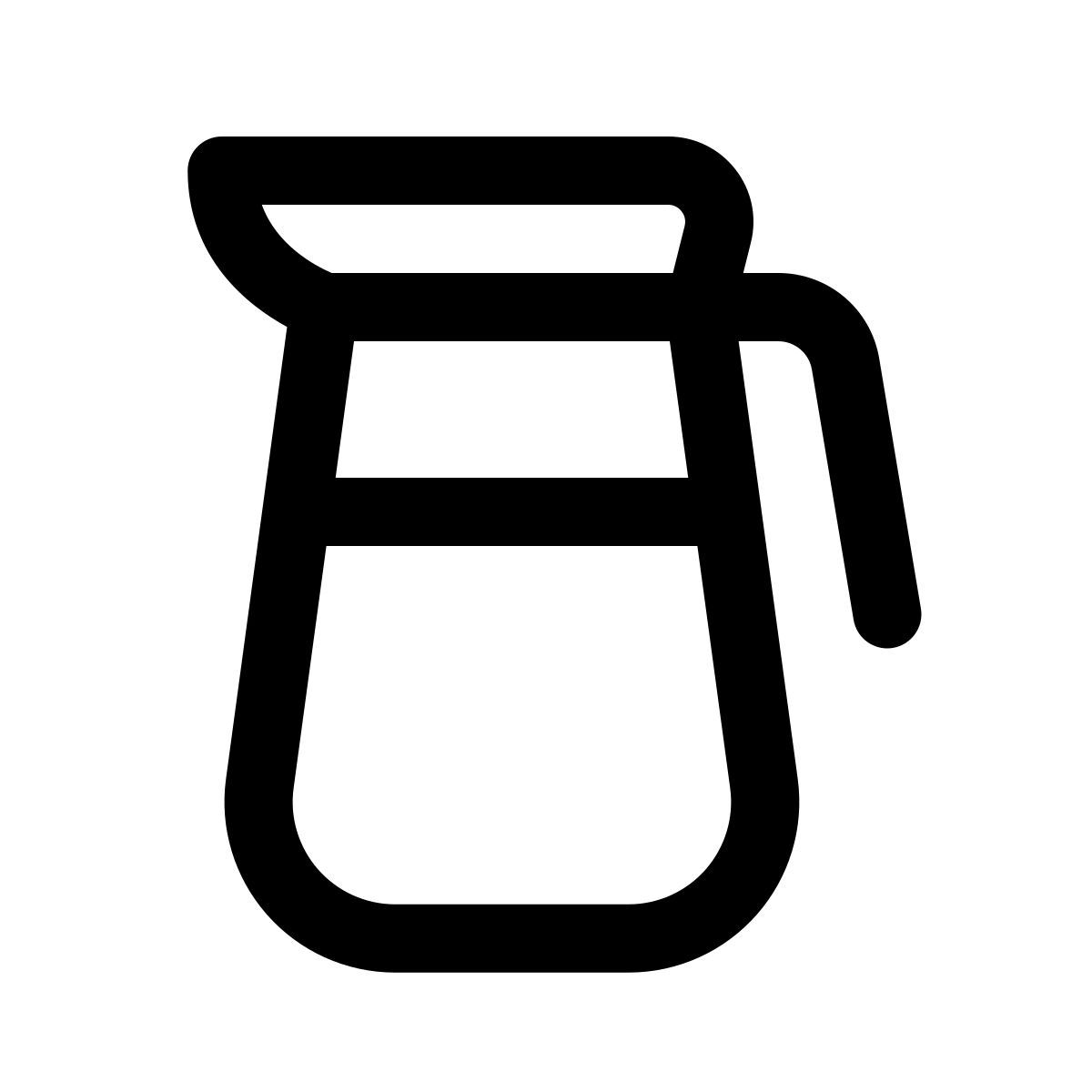 apple sf regular style 커피 포트 icon