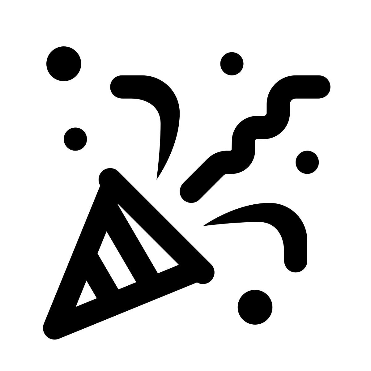 apple sf regular style confeti icon