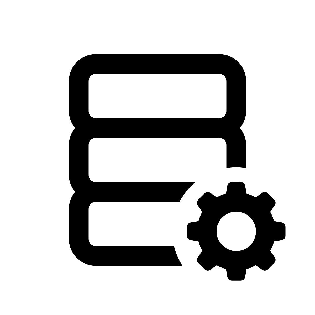 apple sf regular style database administrator icon
