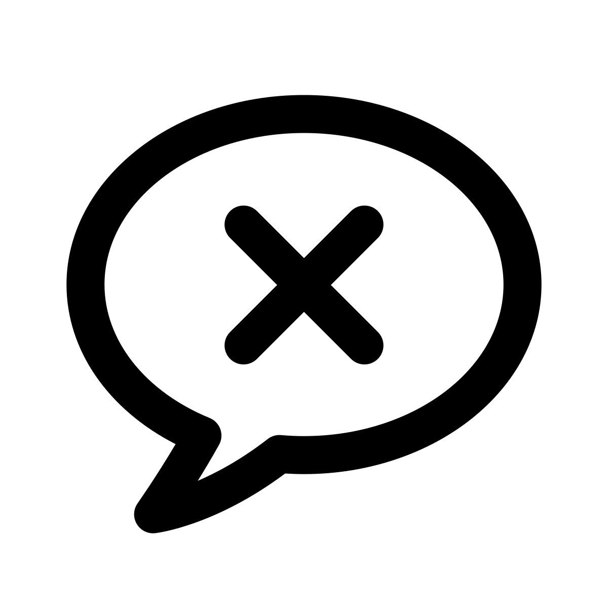 apple sf regular style delete message icon