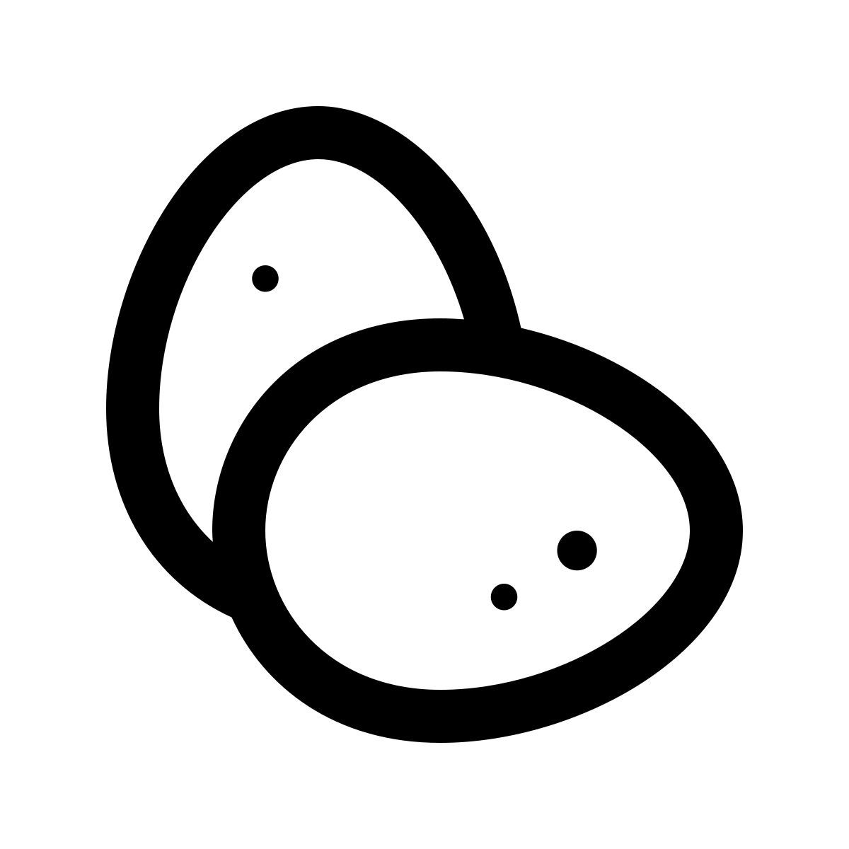 apple sf regular style eggs icon