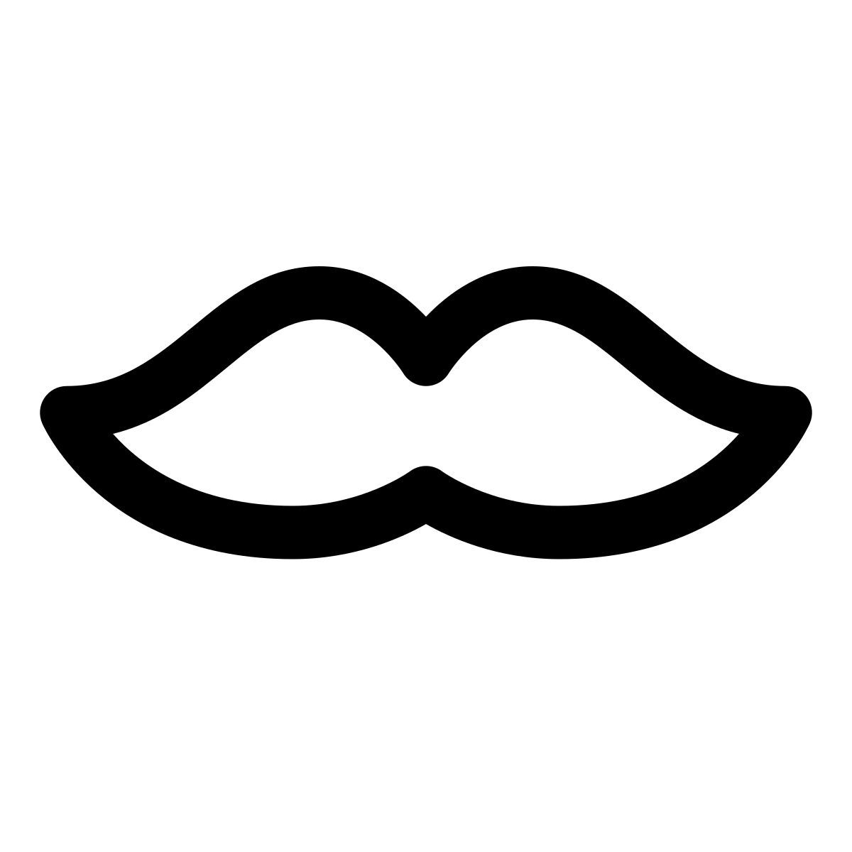 apple sf regular style baffi inglesi icon