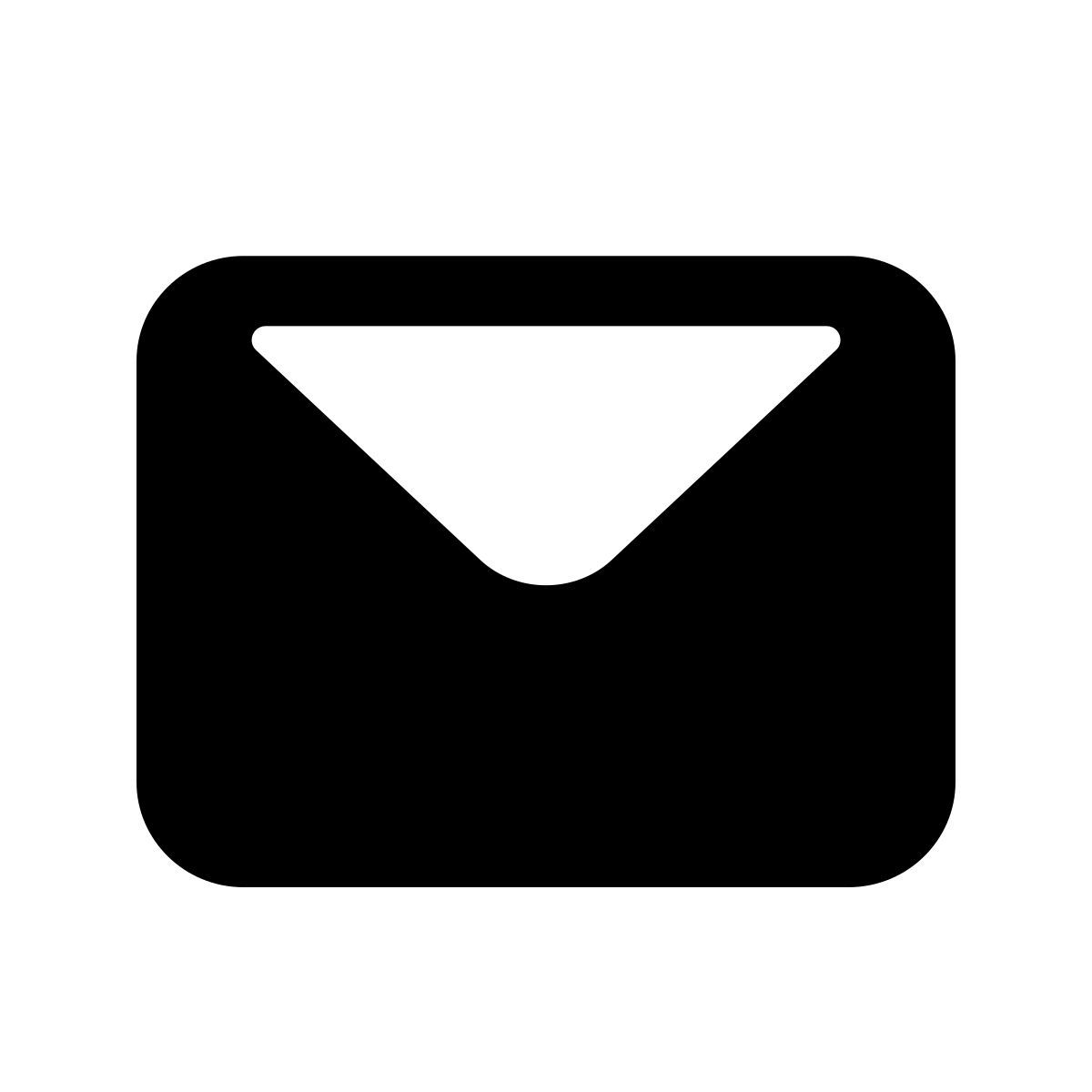 apple sf regular Stil nachricht gefüllt Icon