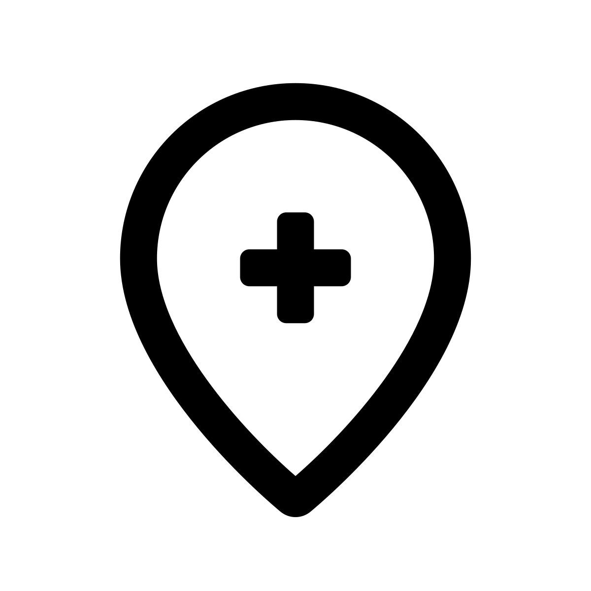 apple sf regular style find clinic icon