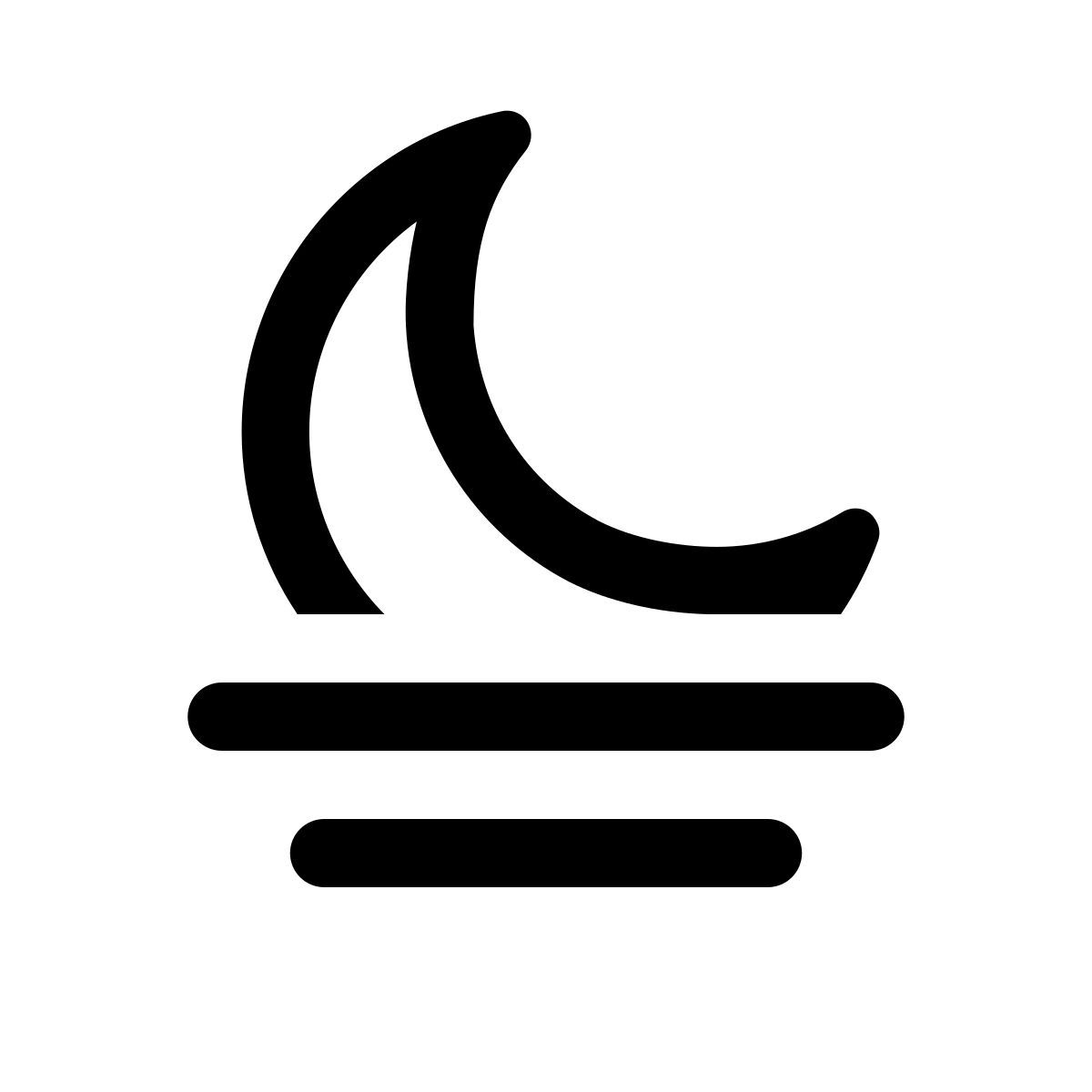 apple sf regular style 안개 밤 icon