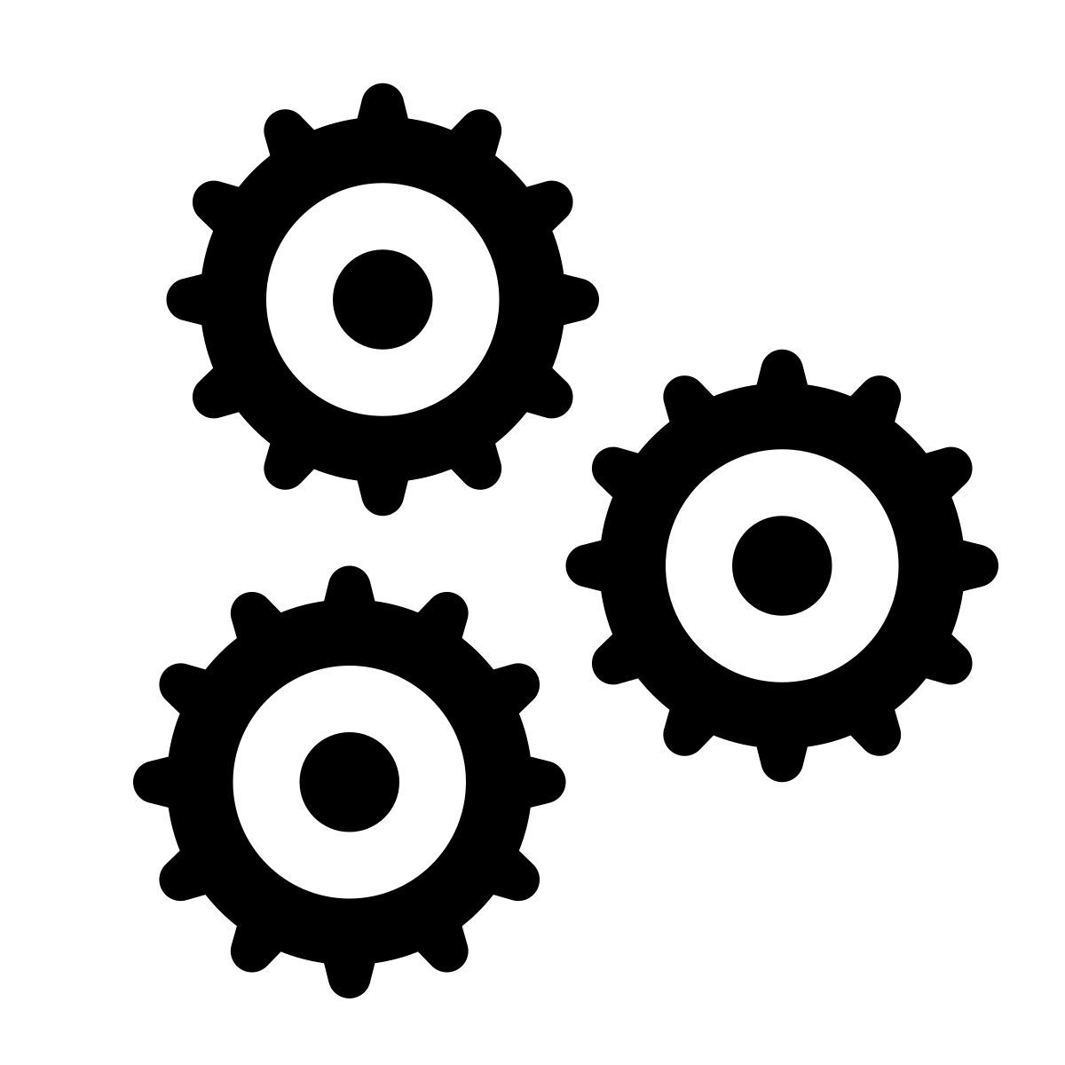 apple sf regular style cogwheels icon