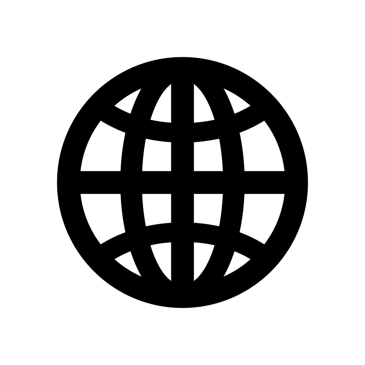 icona globo apple sf regular stile