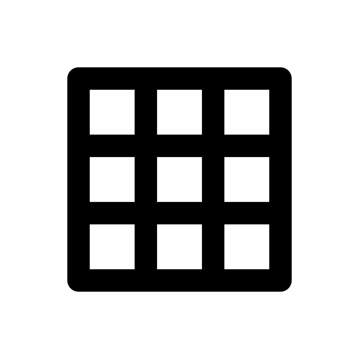 apple sf regular style grid icon