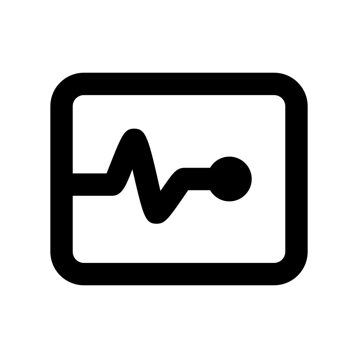 apple sf regular style heart monitor icon