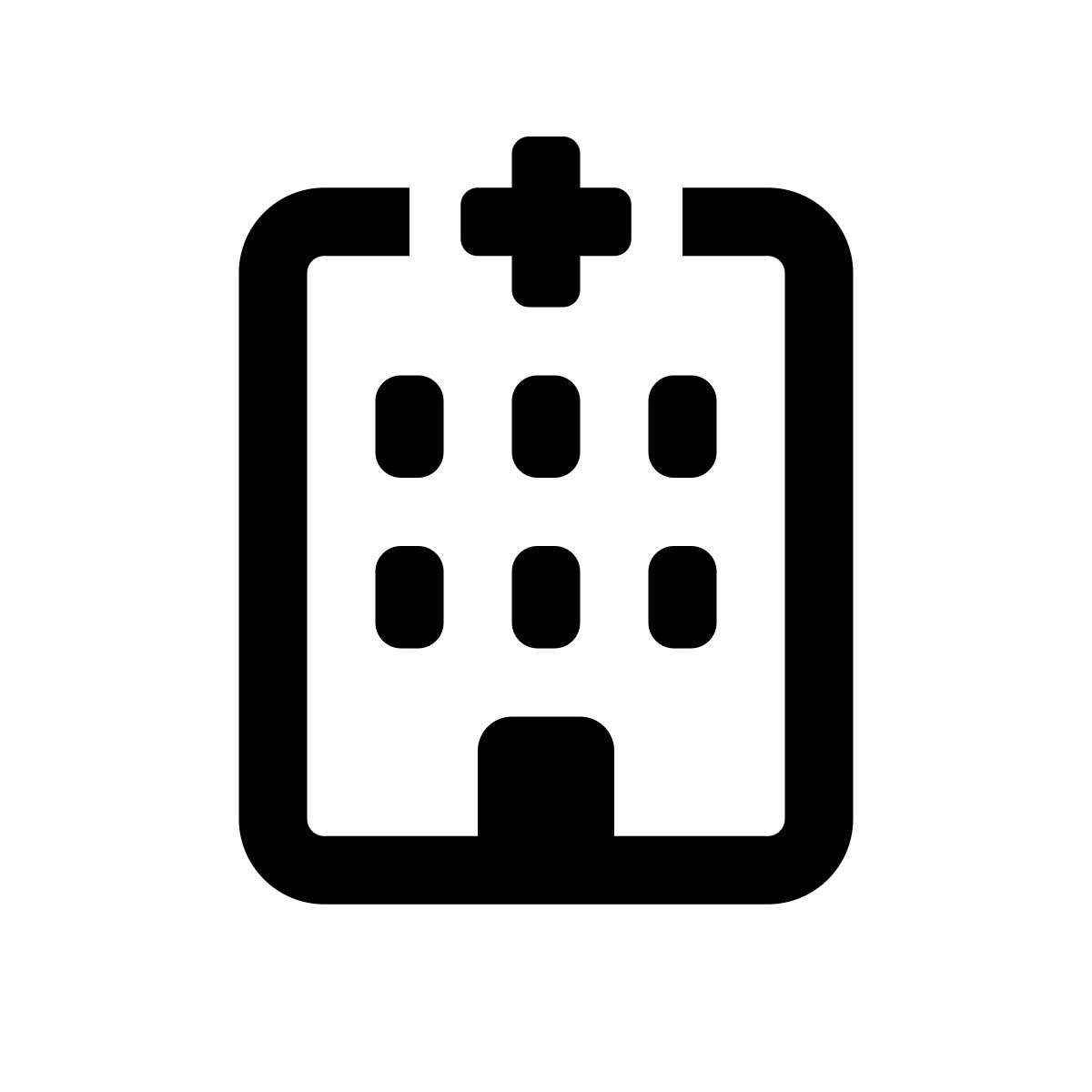 apple sf regular style 医院3 icon