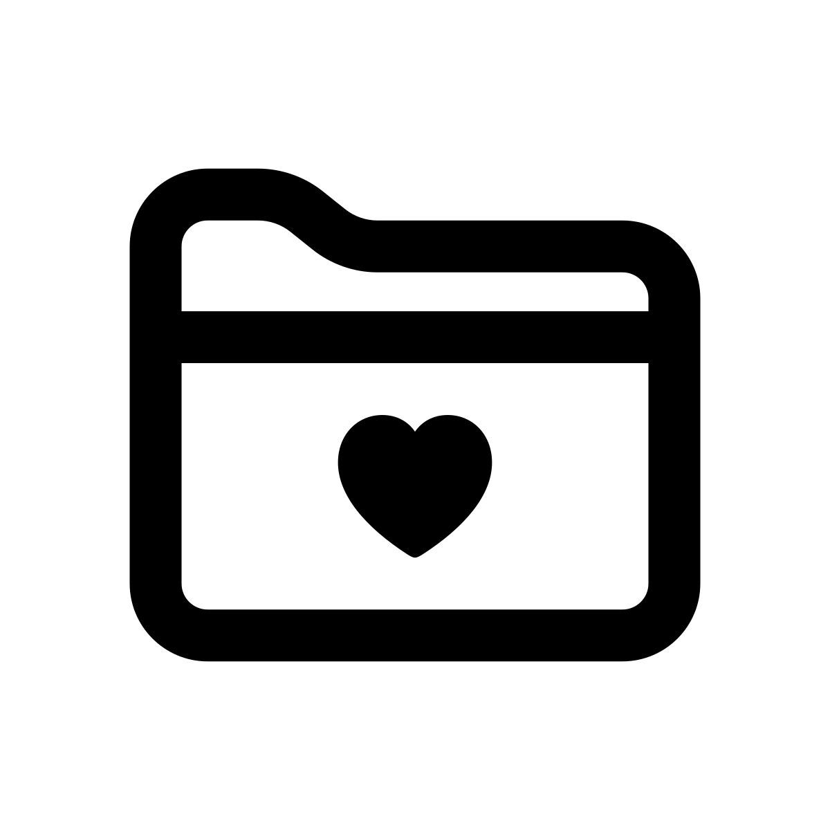 apple sf regular style 즐겨 찾기 폴더 icon