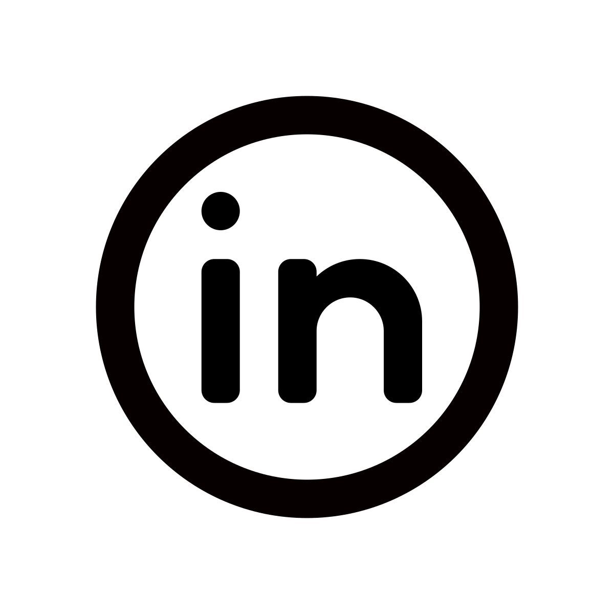 apple sf regular style linkedin im kreis icon
