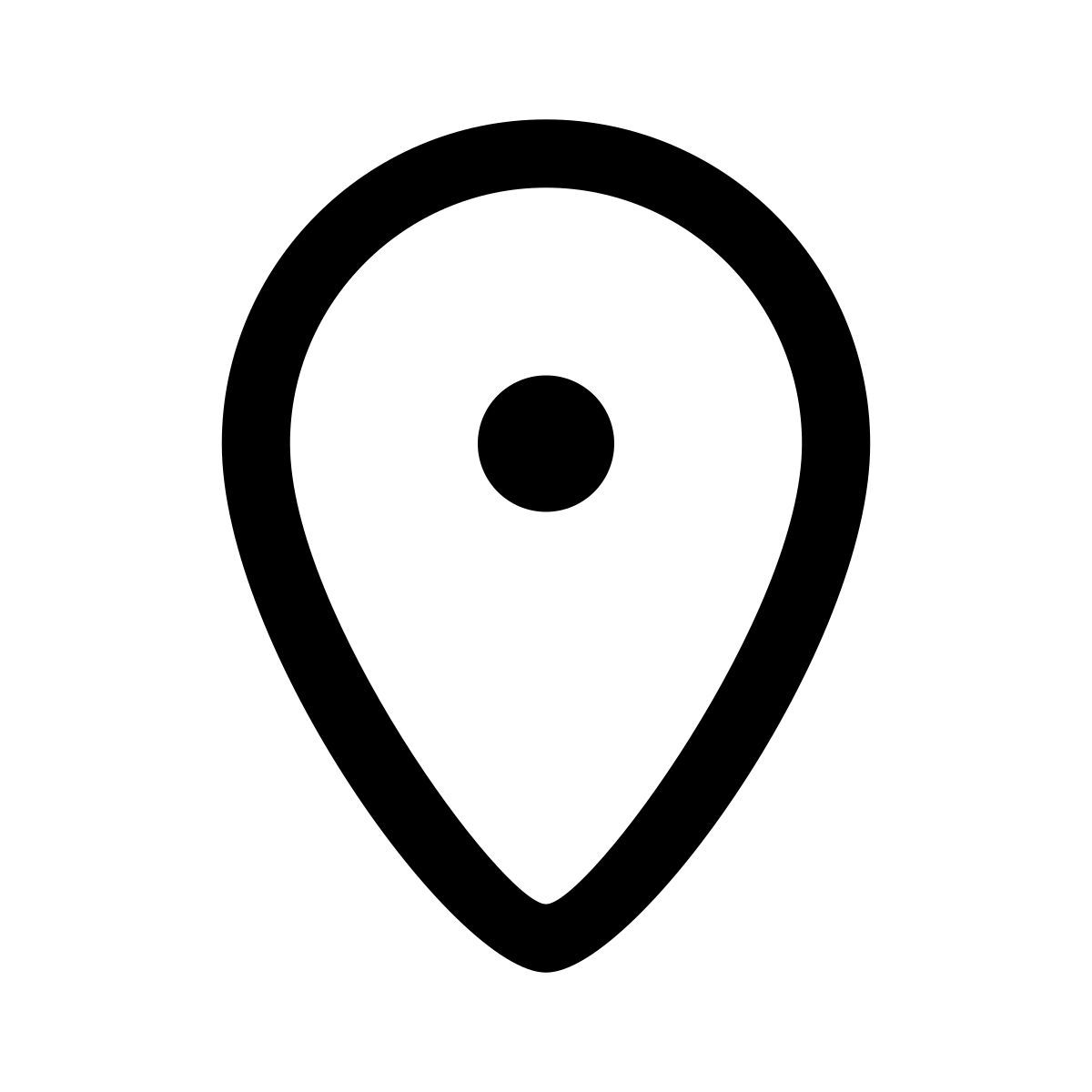 icona segnaposto apple sf regular stile