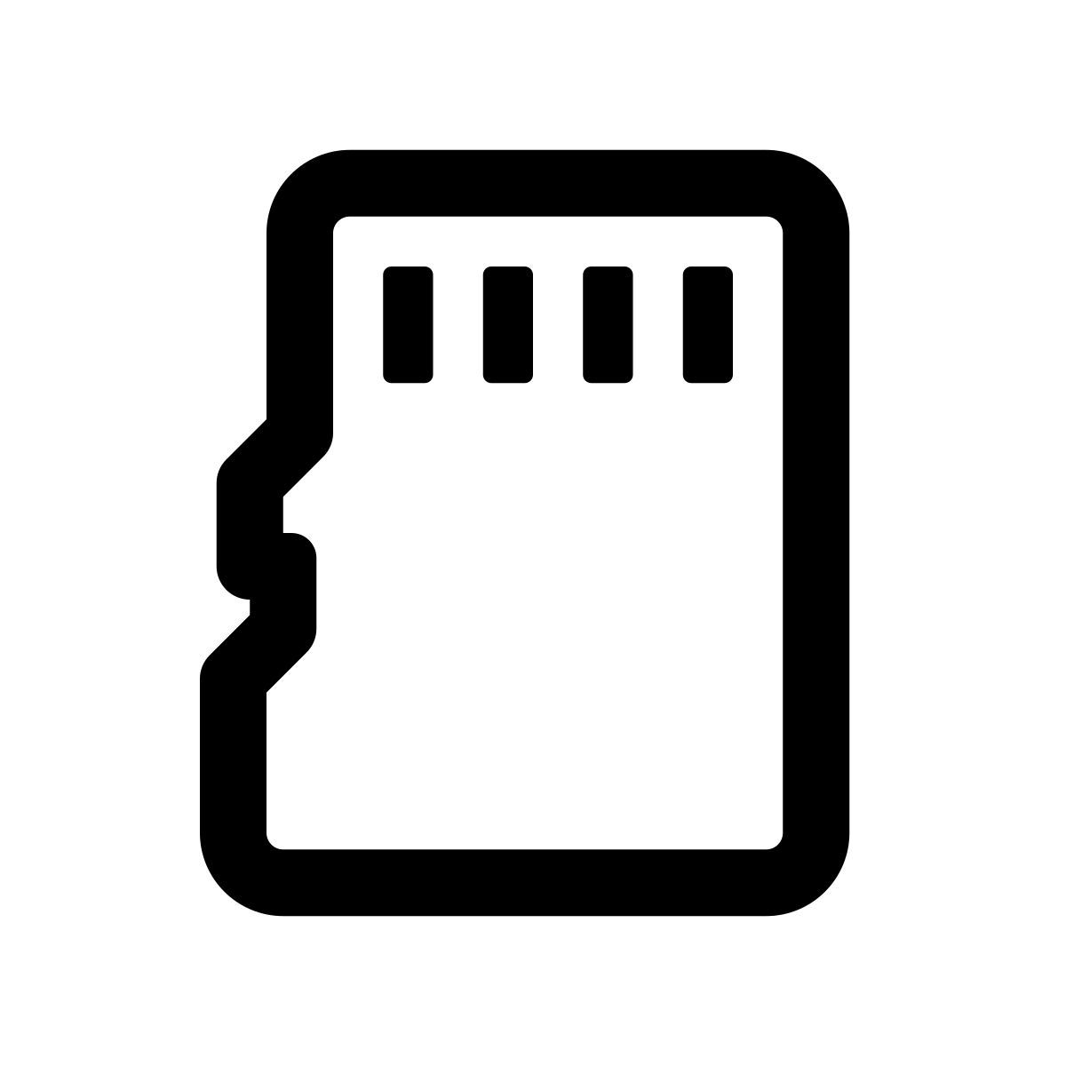 apple sf regular style micro sd icon