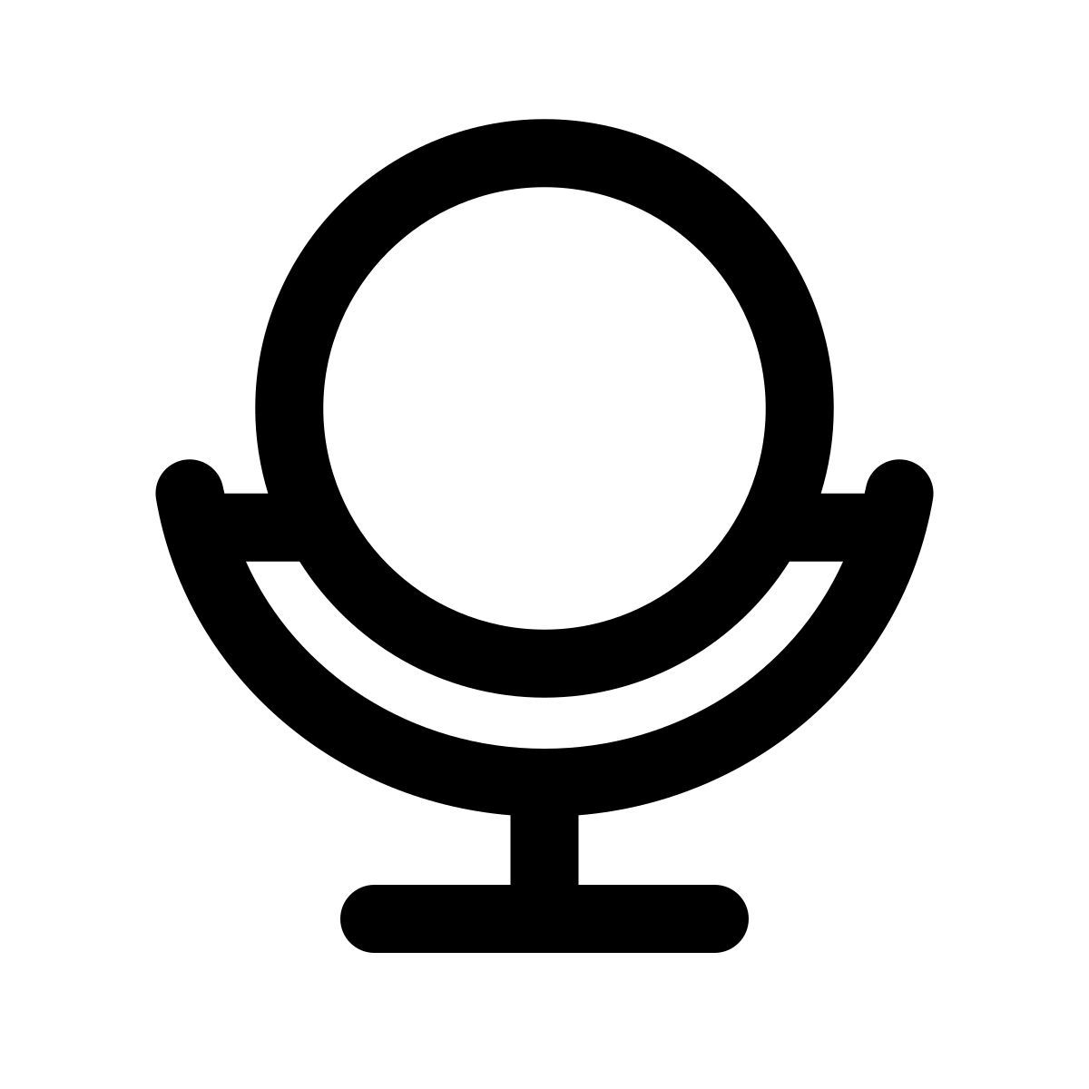 apple sf regular style mirror icon