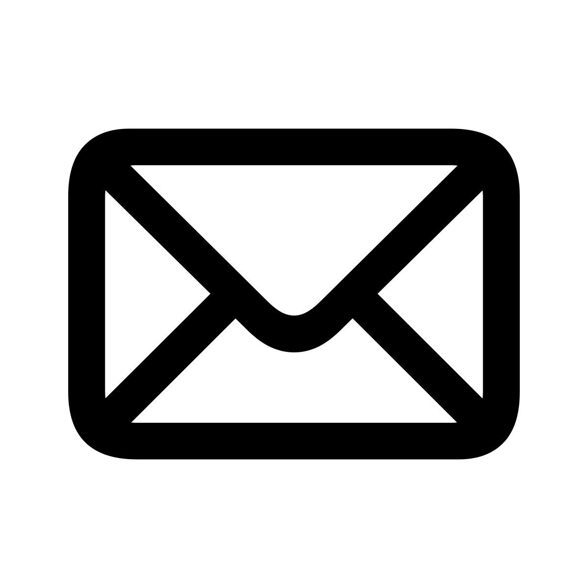 apple sf regular style email icon
