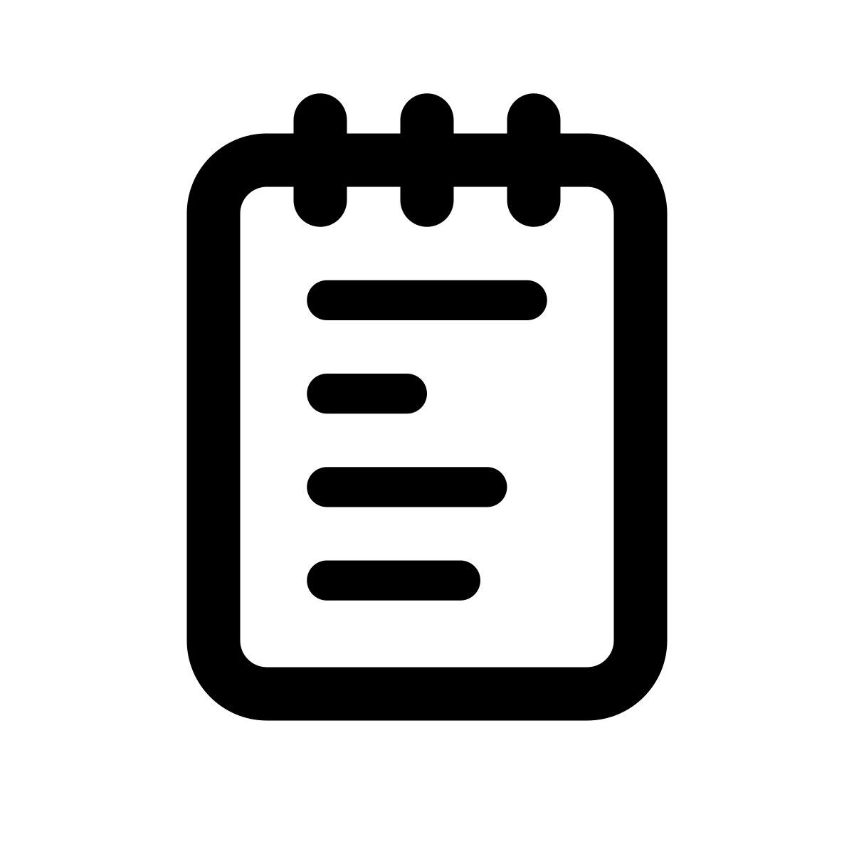 apple sf regular style notepad icon