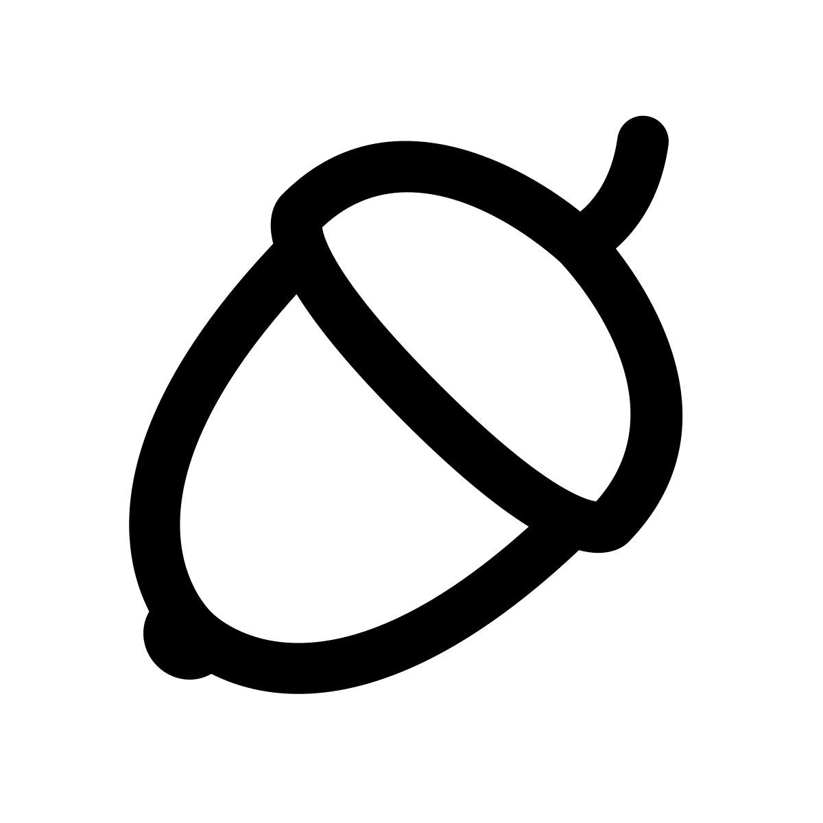 apple sf regular style nut icon