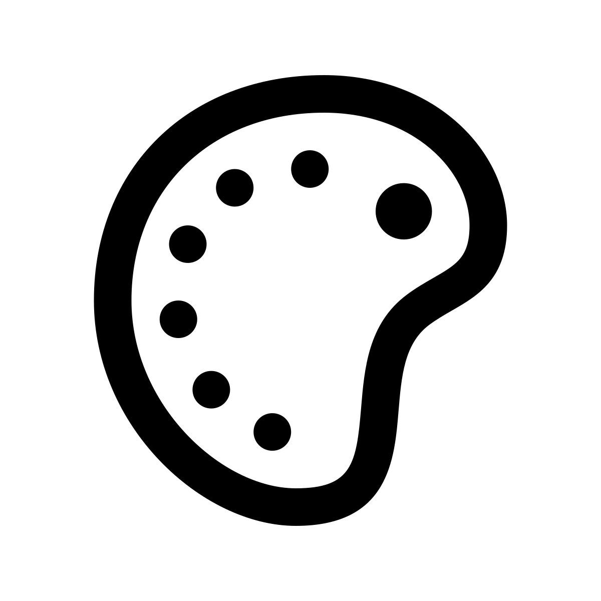 apple sf regular style paint palette icon