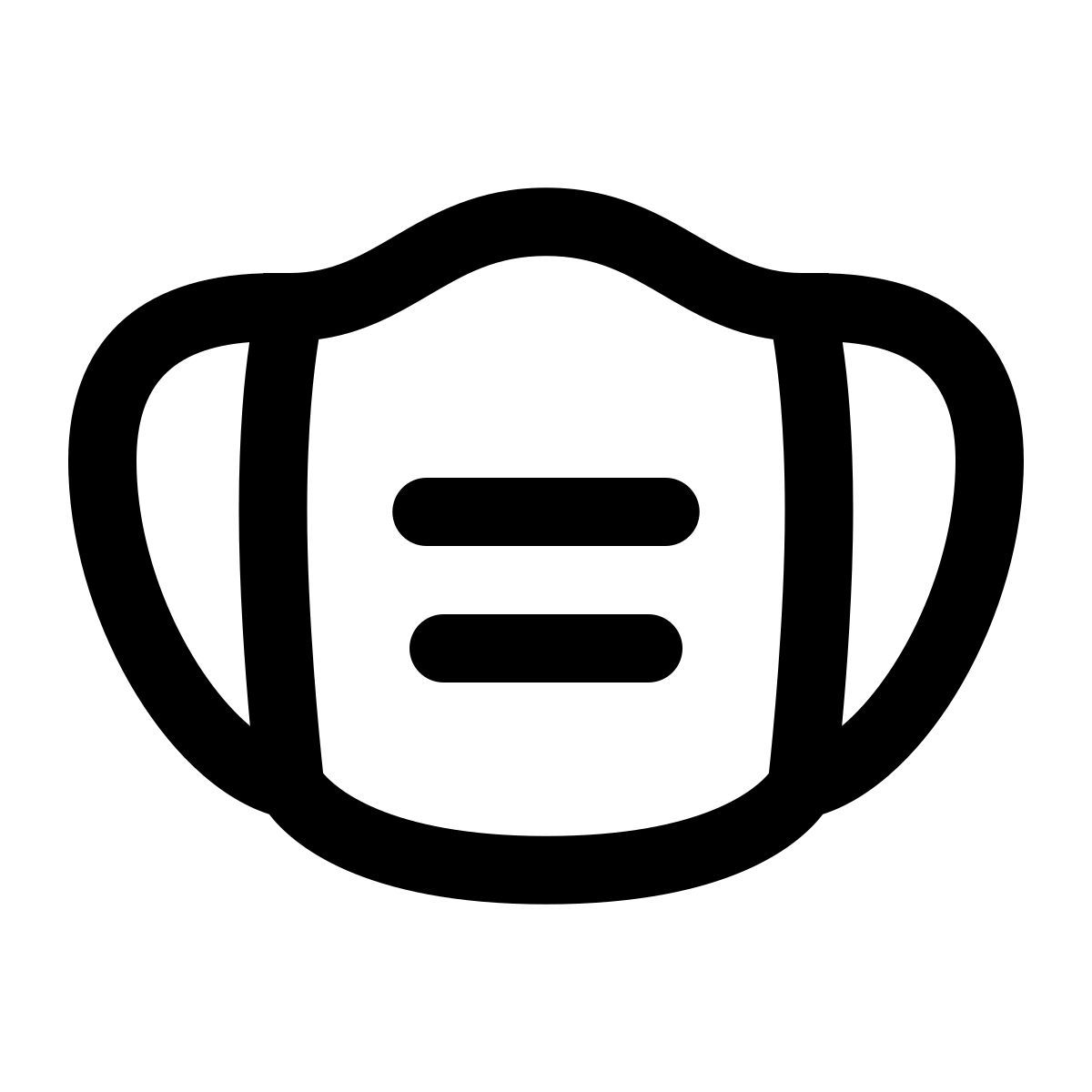 apple sf regular style máscara de protección icon