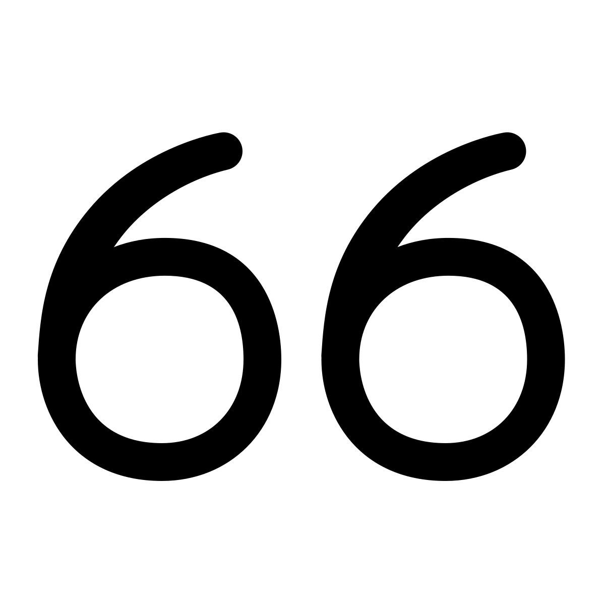 apple sf regular style anführungszeichen unten (links) icon