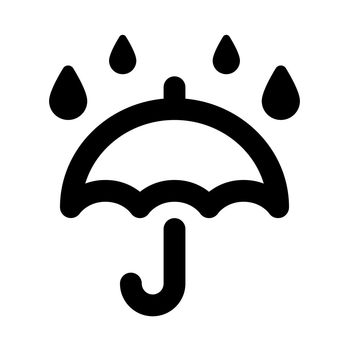 apple sf regular style 阴雨天气 icon